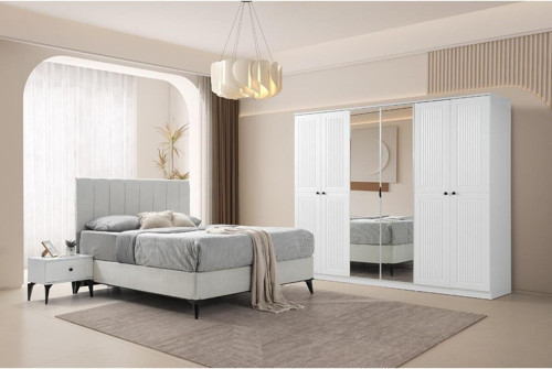 Avm 24 Hera Yatak Odası Takımı %100 Mdf - Solid Bazalı - Aytaşı