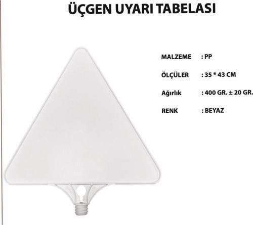 Üçgen Uyarı Levhası 35 x 34Cm