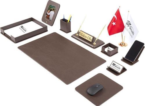 Dora Sümen Takımı 12 parça Kahverengi Full Set