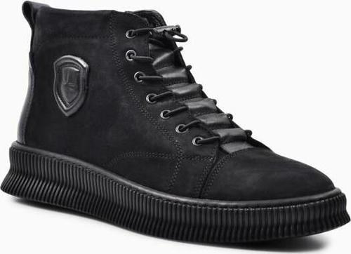 M5733 KALIN DÜZ TABAN LASTİKLİ DERİ ERKEK BOT