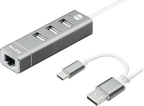 S-lınk Swapp Sw-u222 10/100mbps Type-c Usb 2.0 Usb Ethernet Adaptör
