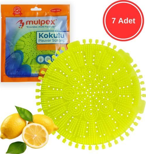 Limon Kokulu Pisuvar Süzgeci - 7 Adet - Pisuvar, Küvet ve Lavabolar İçin 15x15 cm