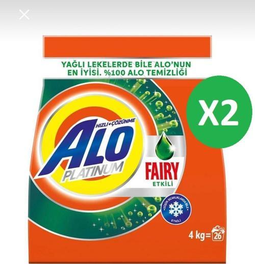 Platinum Fairy Etkili Beyazlar Hızlı Çözülme Toz Deterjan 4Kg X 2
