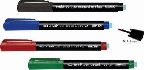 Markör Asetat Kalemi S Siy-Mav-Kır-Yeş 4Lü Set 4-F154400-5001