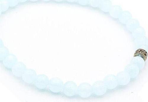 Hakiki Doğal Hemimorfit Taşı Bileklik 6 Mm