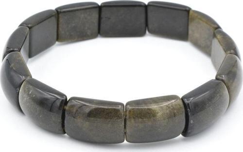 Rolex Model Hakiki Doğal Rainbow Obsidyen Taşı Bileklik