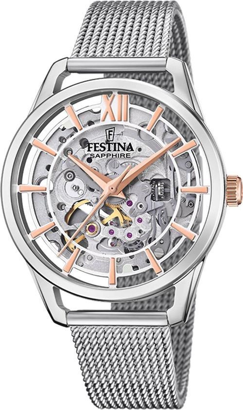 FESTINA F20627/1 AUTOMATIC SKELETON SAPPHIRE KADIN KOL SAATİ