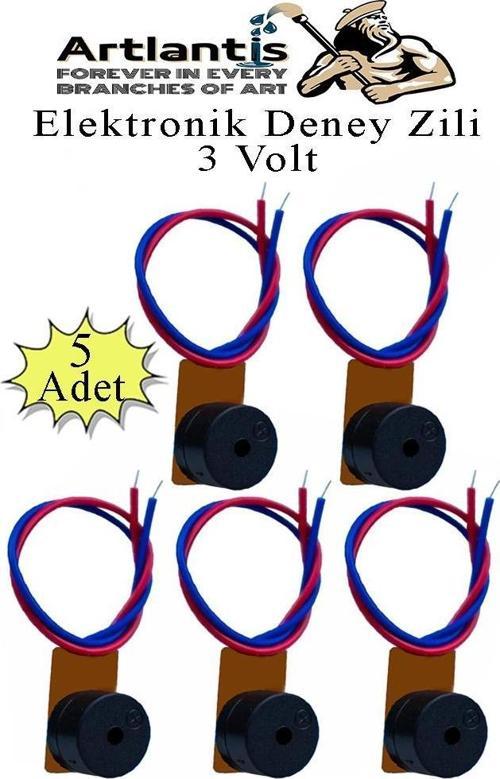 Elektronik Deney Zili 5 Adet Deney Proje Tasarım Zili 3 Volt Alarm Sinyal Zili Haparlör Mini Zil