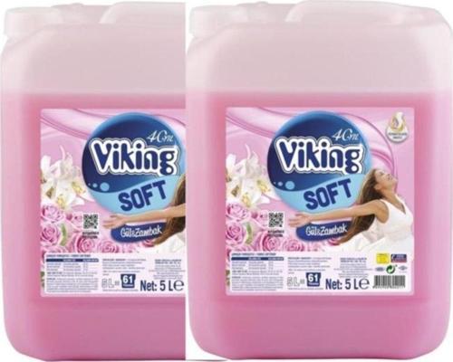 Viking Yumuşatıcı Gül-zambak 2x5 Lt 122 Yıkama