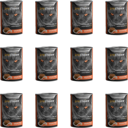 Kısırlaştırılmış Somonlu Ezme Kedi Konservesi 400 Gr (12 Adet)