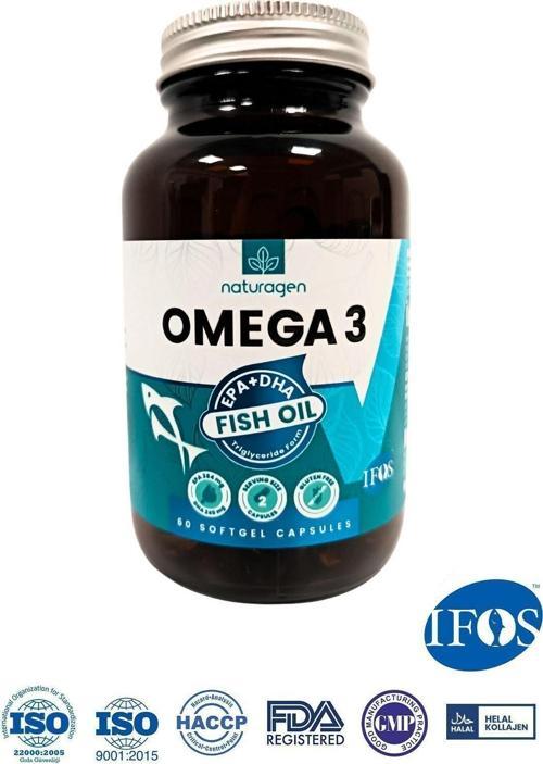 Omega 3 Fish Oil 1200 Mg 60 Yumuşak Kapsül Balık Yağı