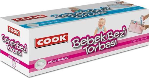 3'lü Paket BEBEK BEZİ TORBASI 30lu 23x35cm*48