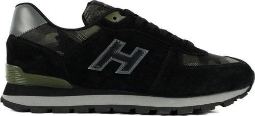 Peru Hakiki Deri Siyah Haki Kamuflaj Erkek Spor Ayakkabı