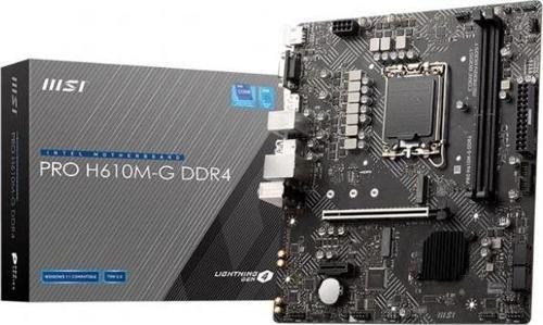 Pro H610m-g Ddr4 3200mhz 1xvga 1xhdmı 1xdp 1xm.2 Usb 3.2 Matx 1700p (12. / 13. Ve 14. N