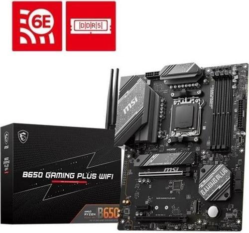 B650 Gaming Plus Wıfı Ddr5 6000mhz 1xhdmı 1xdp 2xm.2 Usb 3.2 Atx Am5(amd Am5 8000/ 7000