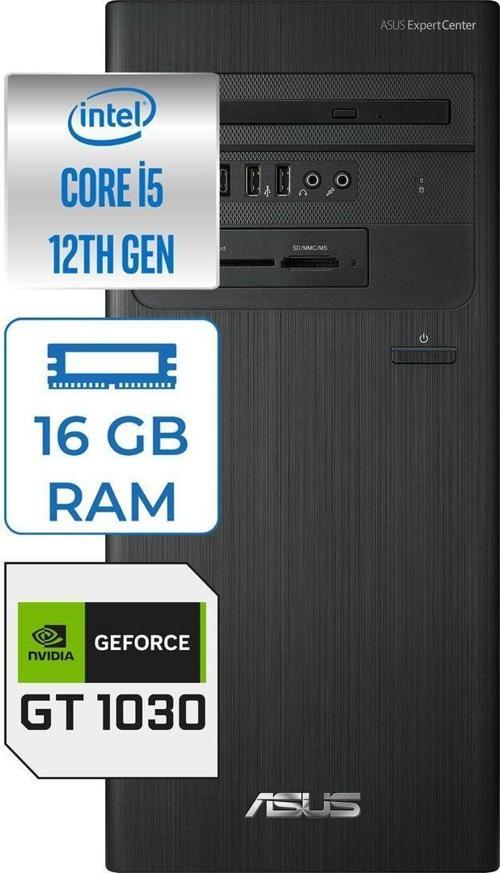 Expertcenter D7 Tower D700TD Intel Core I5 12400 16GB 512GB SSD 4GB/GT1030 Freedos 5124000700FV06+ZETTAUSBBELLEK