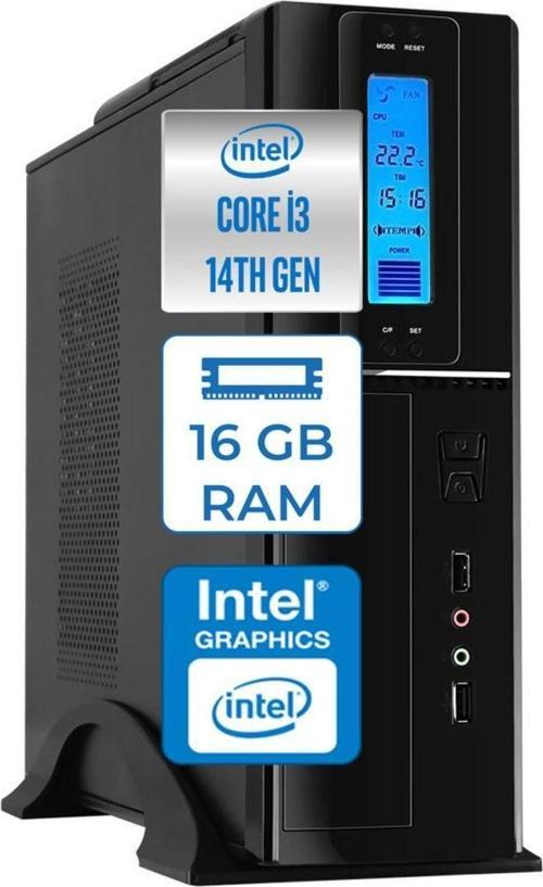 Flex Pro 430X Intel Core I3 14100 16GB Ddr5 256GB SSD Freedos Sff Slim Masaüstü Bilgisayar ZET430X9562006