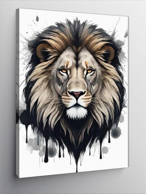 Kanvas Tablo Aslanın Asaleti