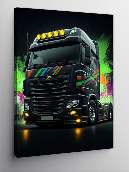 Kanvas Tablo Gece Yarısı Tır