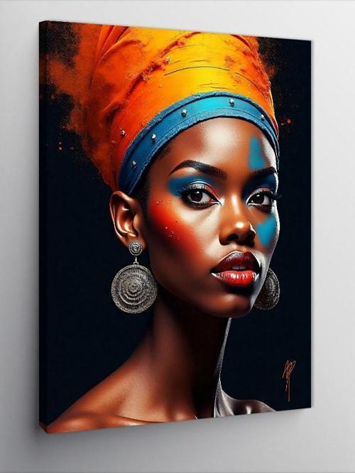 Kanvas Tablo Afrika Güzellik Kraliçesi
