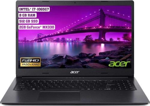 Aspire 3 A315-57G Intel Core İ7 1065G7 8Gb 512Gb Ssd Mx330 Freedos 15.6" Fhd Dizüstü Bilgisayar