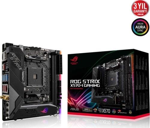 Rog Strix X570-I Gaming Amd Ddr4 4800Mhz M2 Dp-Hdmi Mini Itx Anakart