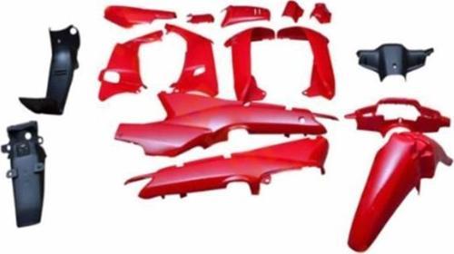 Kaporta Seti (Far+Stop Yok) Kırmızı Bisan Cub Stickersız