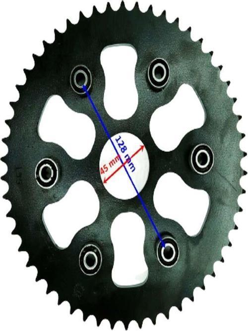 250 Yuki İzci Arka Dişli 428-54T İç 45X6 Takozlu Ind Öm