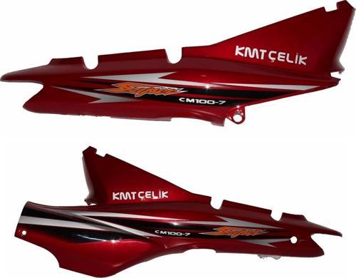Kmt Çelik 100 Arka Karenaj Sağ Sol Kırmızı Takım Orjinal Orijinal
