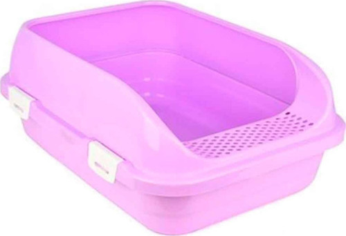 Amazon Açık Izgaralı Kedi Tuvaleti Pembe L