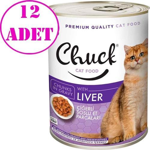 Kedi Konservesi Ciğerli 415 Gr 12 AD