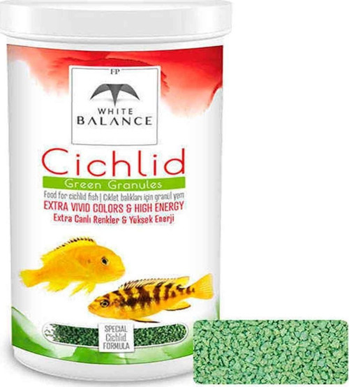 White Balance Cichlid Green Granules 1000 ml