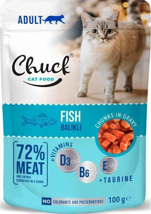 Kedi Yaş Maması Balıklı 100 Gr