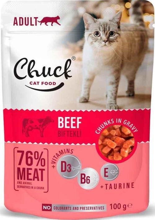 Kedi Yaş Maması Dana Etli 100 Gr