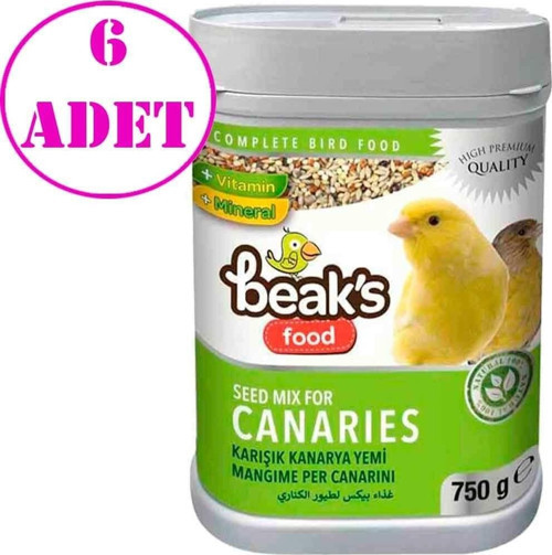 Karışık Kanarya Yemi 750 Gr 6 AD
