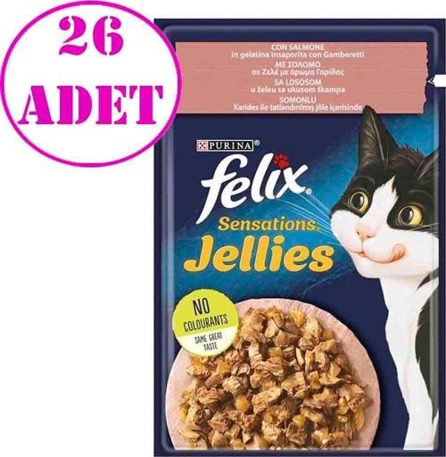 Purina Felix Somonlu ve Karidesli Yaş Kedi Maması 85 Gr 26 AD