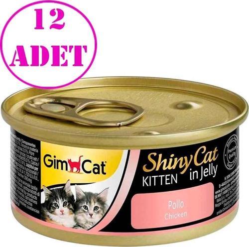 Gimpet Shiny Cat Tavuklu Yavru Kedi Konservesi 70 Gr 12 AD