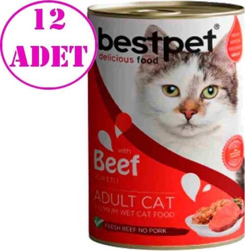 Kedi Konservesi Sığır Etli Jöle 400gr 12 AD