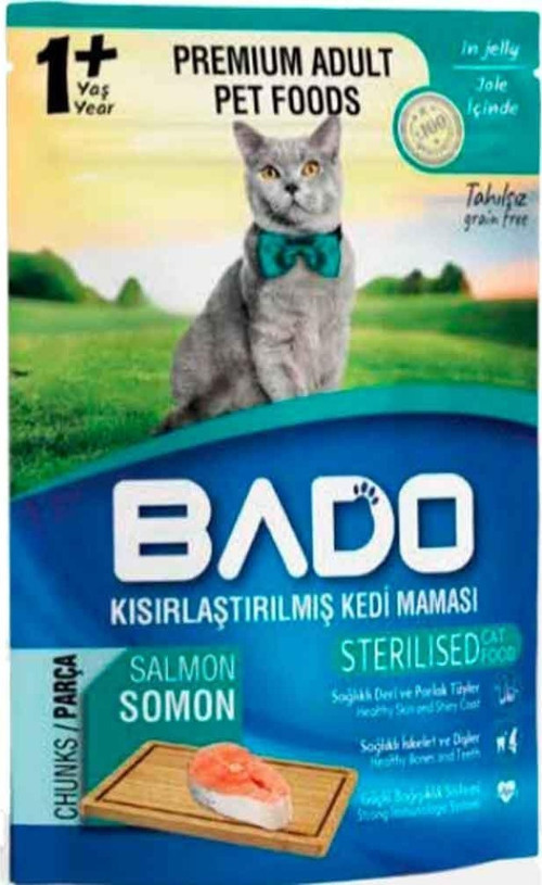 Kısırlaştırılmış Somonlu Kedi Yaş Maması 85 Gr