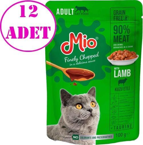 Kedi Yaş Mama Kuzu Etli 100 Gr 12 AD