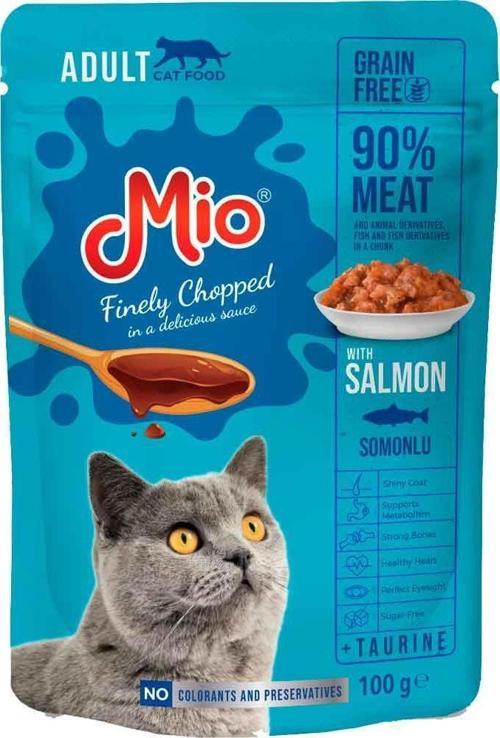 Kedi Yaş Mama Somonlu 100 Gr