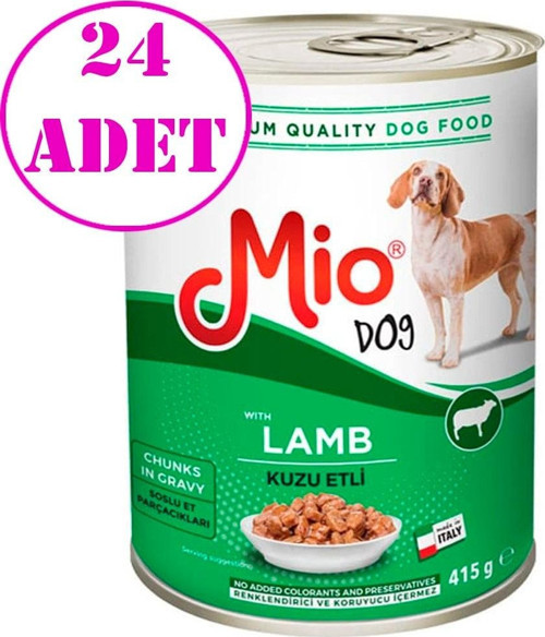 Kuzu Etli Köpek Konservesi 415 gr 24 AD