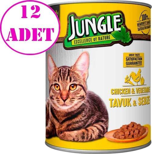 Kedi Konservesi Tavuklu Sebzeli 415 GR 12 AD