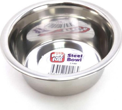 Derin Çelik Mama ve Su Kabı 1 Pint PFMK-4106
