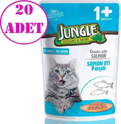 Kedi Yaş Mama Somonlu Jelli 100 Gr 20 AD