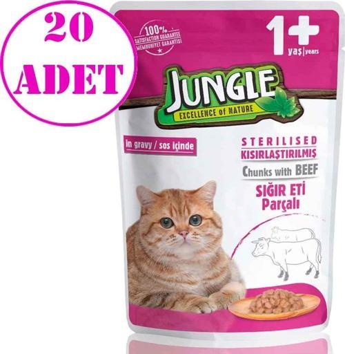 Kısır Kedi Konservesi Biftekli Jelli 100 Gr 20 AD