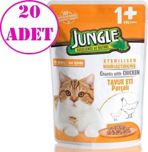 Kısır Kedi Konservesi Tavuklu Jelli 100 Gr 20 AD