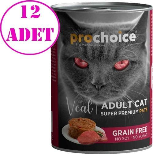 Dana Etli Tahılsız Ezme Yetişkin Kedi Konservesi 400 Gr 12 AD