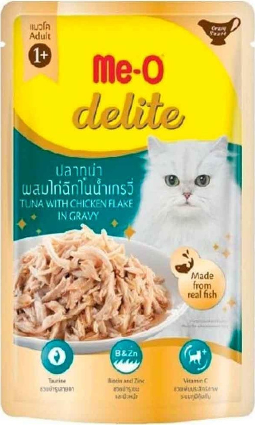 Delite Pouch Ton Balığı ve Tavuklu Kedi Konservesi 70 Gr