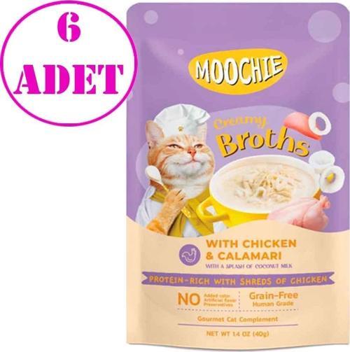 Kedi Çorbası Parça Kalamarlı Tavuklu Tahılsız 40 Gr 6 AD